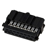 1658621-3, AMP-Latch-16 розетка на шлейф 2,54мм с крышк.б/ф