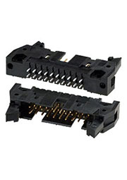 5499910-4, AMP-Latch-20 вилка на плату прям.2.54мм с защелкой