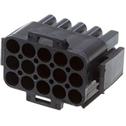 1-350736-9, 15P UMNL V0 PLUG HSG BLACK