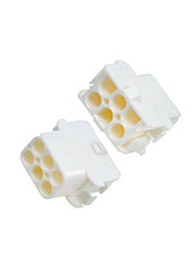 350781-1, UMNL розетка на кабель 2х3 контакта 6.35мм