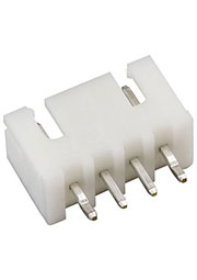 B4B-XH-A, вилка прямая на плату 2.5мм 4 контакта
