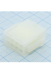 39012081, корпус розетки кабельной без контактов 2х4 белый ответная часть к 39012080