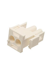 350777-4, UMNL вилка на кабель 1х2 контакта 6.35мм (хол)