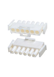 640581-1, UMNL вилка на провод 1х6 контактов 6.35мм