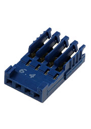 281783-4, каб.розетка 1х4 контакта шаг 2.54 мм AMPMODU HE14