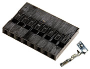 BLS-8, гнездо на кабель шаг 2.54мм 1x8 с контактами (130A-S08)