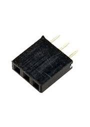 PBS-3, гнездо на плату шаг 2.54мм 1x3 прямое (114-A-SS03G)