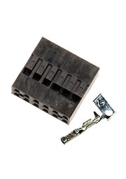 BLD-12, гнездо на кабель шаг 2.54мм 2x6 с контактами (130A-D12)