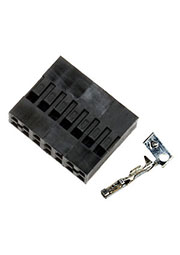 BLD-14, гнездо на кабель шаг 2.54мм 2x7 с контактами (130A-D14)