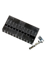 BLD-22, гнездо на кабель шаг 2.54мм 2x11 с контактами (130A-D22)