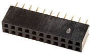 PBD-22, гнездо на плату шаг 2.54мм 2x11 прямое (114-A-DS22G)