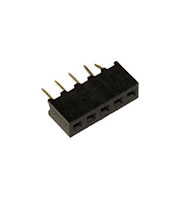 PBS2-5, гнездо на плату шаг 2мм 1x5 прямое (115-A-SS05G)