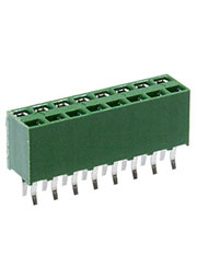 215307-8, HV100 розетка на плату 2х8 контактов шаг2,54мм высота 7мм