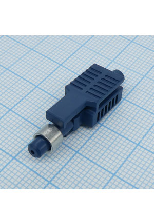 HFBR-4513Z, волоконно-оптический разъем с защелкой синий+обжимное кольцо