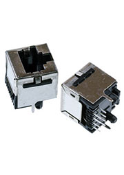 5557730-1, RJ45 гнездо Cat 3 экранир. Прямое