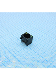 DS1128-13-S8B8A, RJ-45 разъем на плату с индикаторами