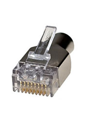 5-1375202-3, RJ45 модульная экранированная вилка 8P8C Cat.6 позолота