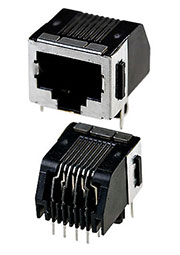 5555153-1, 8P8C розетка RJ45 Cat.3 позолота