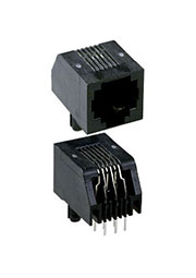5555165-1, RJ25 розетка угловая на плату 6 контактов