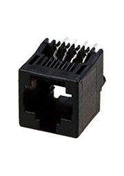 5556416-2, RJ45 розетка вертикальная 8P8C на плату