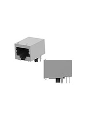 5558070-1, RJ45 розетка на плату 8P8C 10 контактов с заземлением
