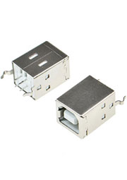 USBB-1FV, USB разъем тип В гнездо верт.на плату