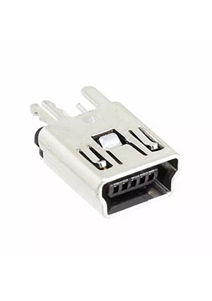 1734753-1, разъем miniUSB 2.0 тип B розетка