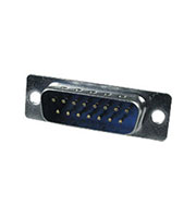 DB-15M, вилка D-SUB 15 pin пайка на кабель  (100-15PCBNS)