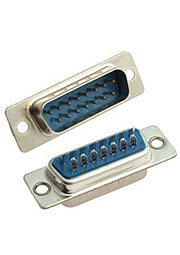 DB-15M, вилка D-SUB 15 контактов пайка на кабель (DS1033-15M)