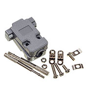 DPT-9C, корпус для D-SUB 9pin с удлиненным винтом (158-09PGT)