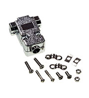 DN-9C, корпус для D-SUB 9pin металлизированный (158-09CC)