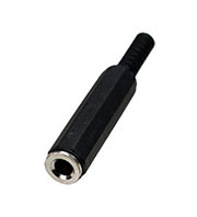 1-151 (NP-312), гнездо аудио 6.35мм стерео пластик на кабель