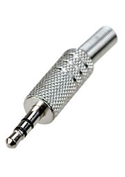 1-045 (NP-144), штекер аудио 3.5мм стерео металл на кабель