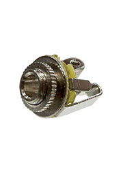 1-093, гнездо аудио 3.5мм стерео металл на корпус с гайкой