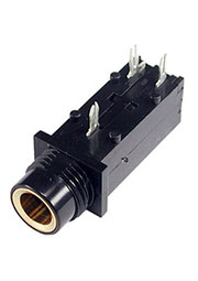 ST-008G-05, моно гнездо на плату  6.35мм