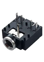 PJ307, разьем на плату стерео 3.5мм 5 контактов ST-027N