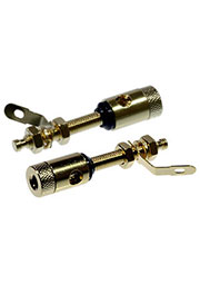 BP-310G/B, гнездо на панель зол. Черное