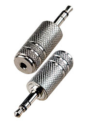 2-016, переходник 3.5мм штекер стерео - 2.5мм гнездо стерео металл