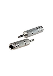 2-106, переходник 3.5мм штекер стерео - 6.35мм гнездо стерео металл