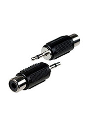 2-190 (NP-592), переходник 2.5мм штекер моно - RCA гнездо пластик