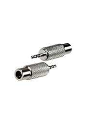 2-193, переходник 2.5мм штекер стерео - RCA гнездо металл