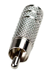 2-225, переходник RCA штекер - 3.5мм гнездо стерео металл