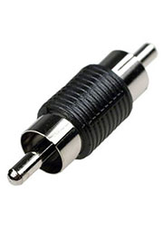 2-268 (NP-597), переходник RCA штекер - RCA штекер пластик