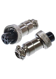 1-565-4, Разъем MIC-12, 4 контакта гнездо, металл на кабель