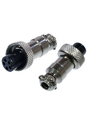 1-565-5, Разъем MIC-12 5 контактов гнездо металл на кабель
