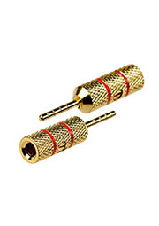 1-648G, разъем акустический "TIP" штекер металл позол. красный