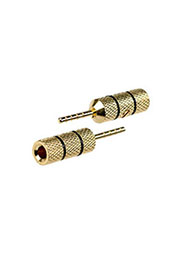 1-648G, разъем акустический "TIP" штекер металл позол. черный