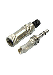 TRS 3.5 (mini jack) 2015 металл, Стерео штекер 3.5 мм