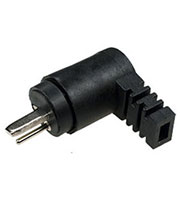 1-604, разъем аудио "точка-тире" штекер пластик угловой на кабель винт