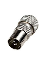 4-007, разъем телевизионный гнездо металл на кабель винт (орешек)